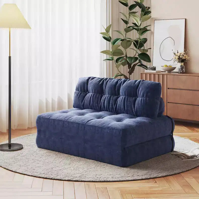 Canapé-lit pliable, canapé-futon, canapé-lit pliable pour salon, fauteuil convertible avec oreiller matelas pliable et soutien dorsal