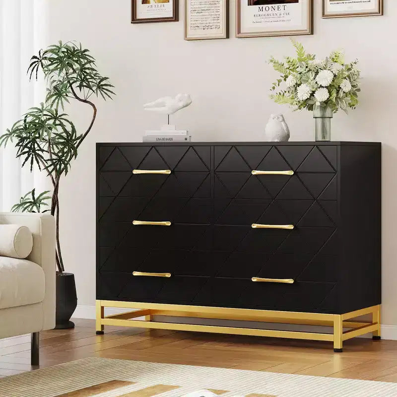 6-Drawer Tall Chest Dresser - Space-Saving Storage with Soft-Close Drawers & Anti-Tip Kit