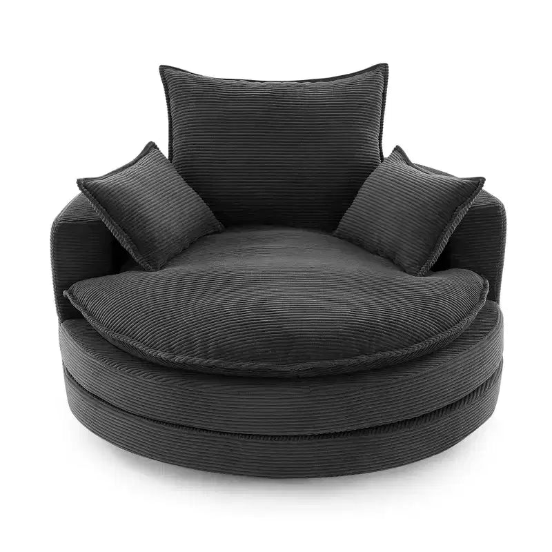 Fauteuil pivotant à 360° avec coussin double épaisseur