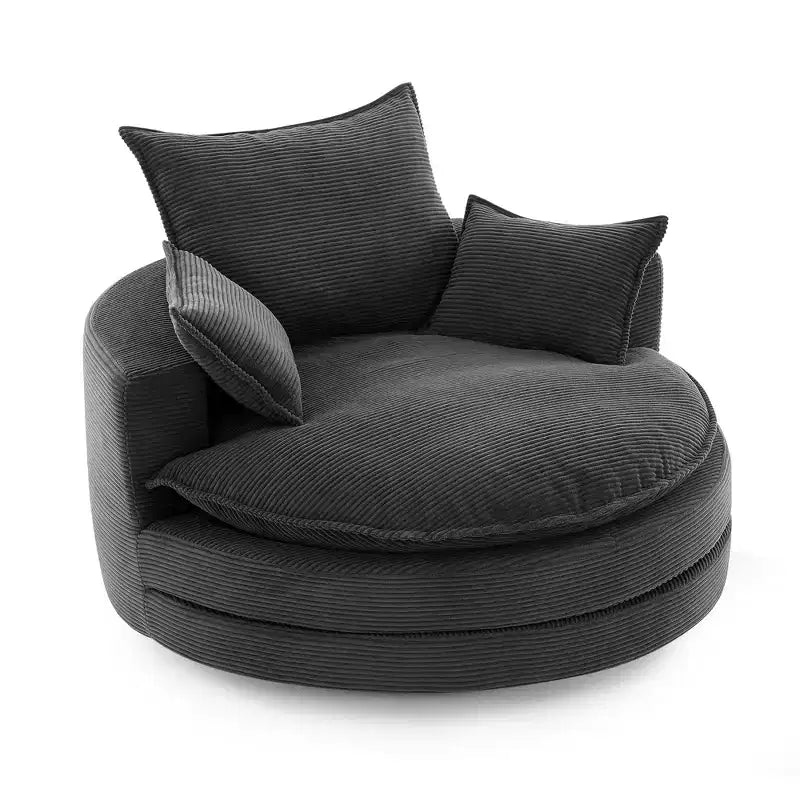 Fauteuil pivotant à 360° avec coussin double épaisseur