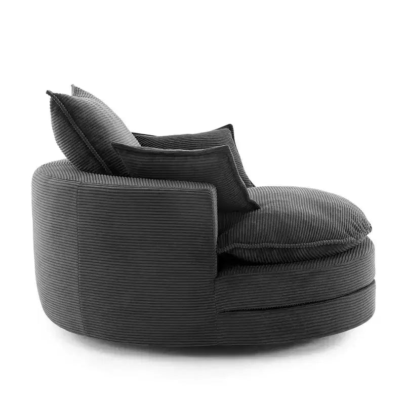Fauteuil pivotant à 360° avec coussin double épaisseur