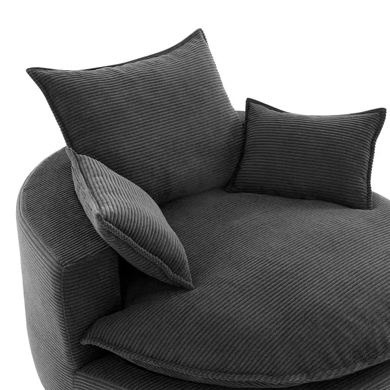 Fauteuil pivotant à 360° avec coussin double épaisseur