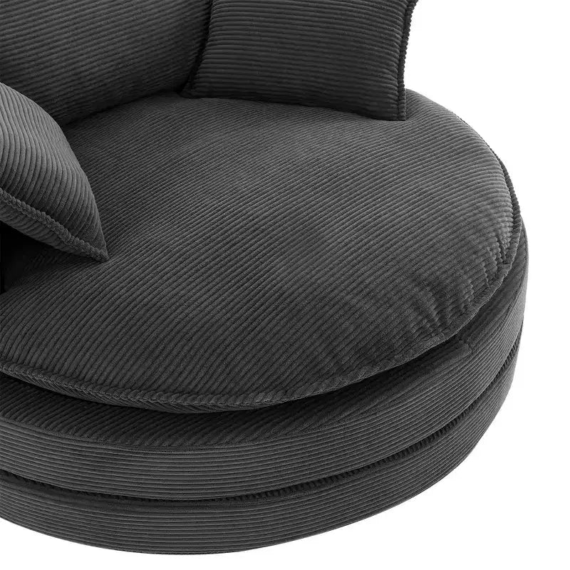 Fauteuil pivotant à 360° avec coussin double épaisseur