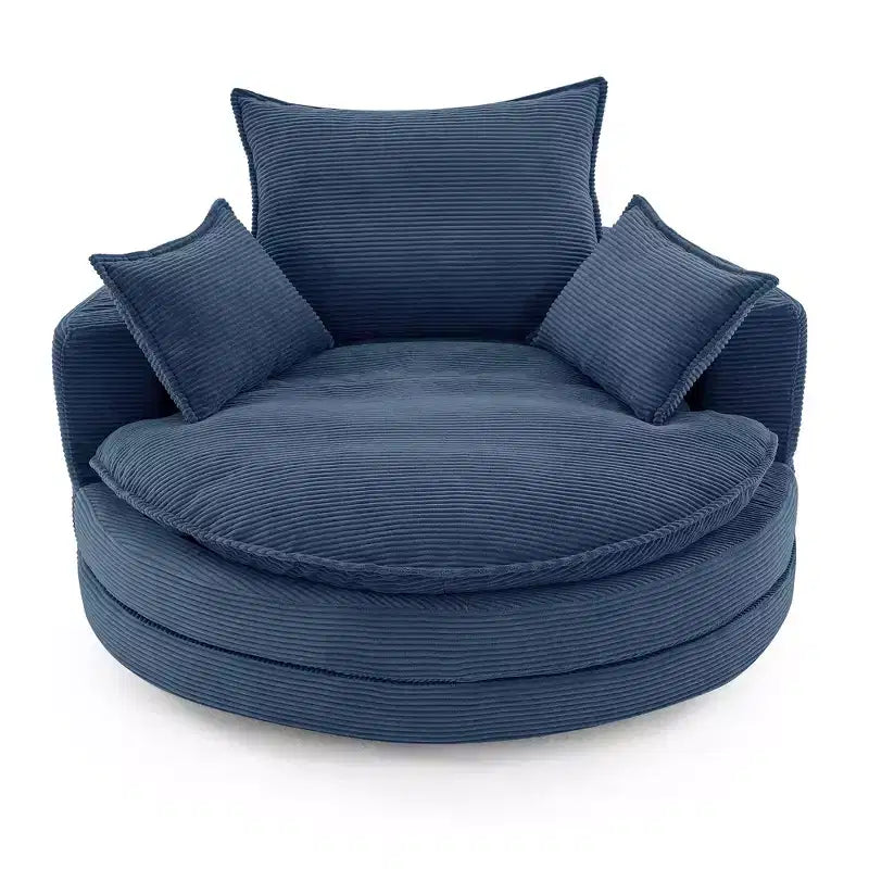 Fauteuil pivotant à 360° avec coussin double épaisseur