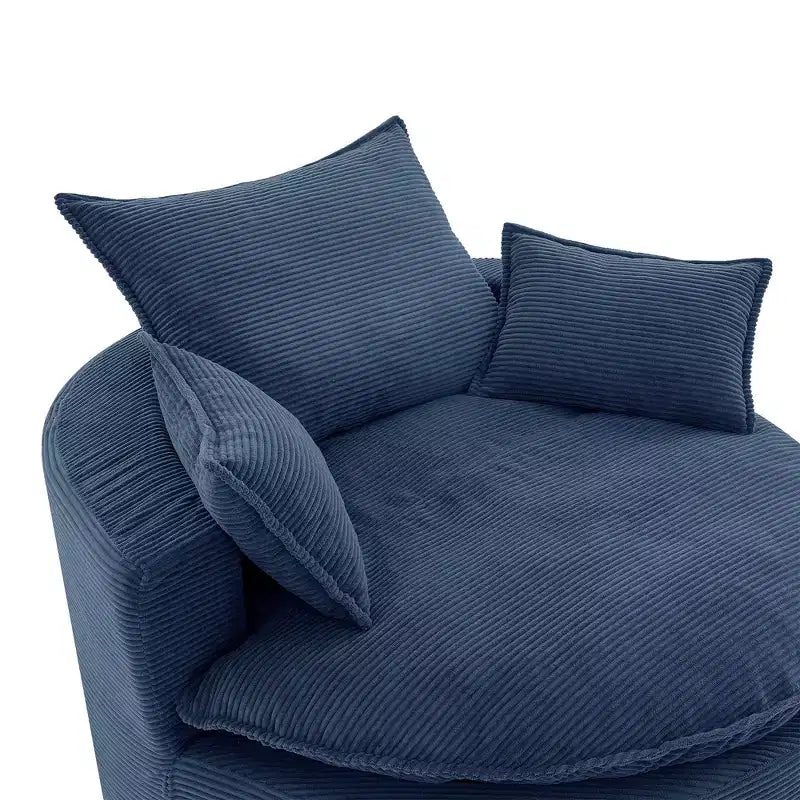 Fauteuil pivotant à 360° avec coussin double épaisseur