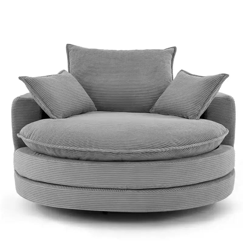 Fauteuil pivotant à 360° avec coussin double épaisseur