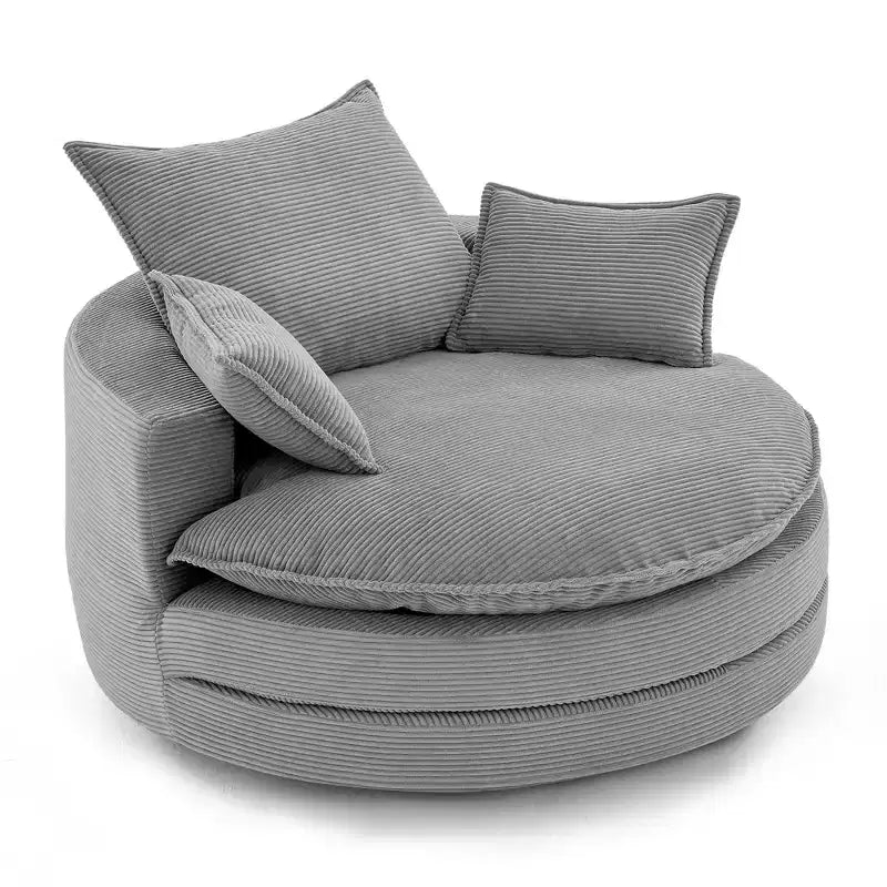Fauteuil pivotant à 360° avec coussin double épaisseur