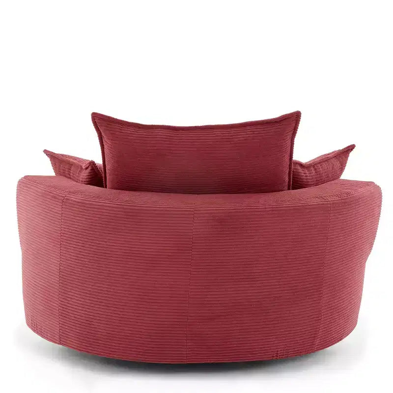 Fauteuil pivotant à 360° avec coussin double épaisseur