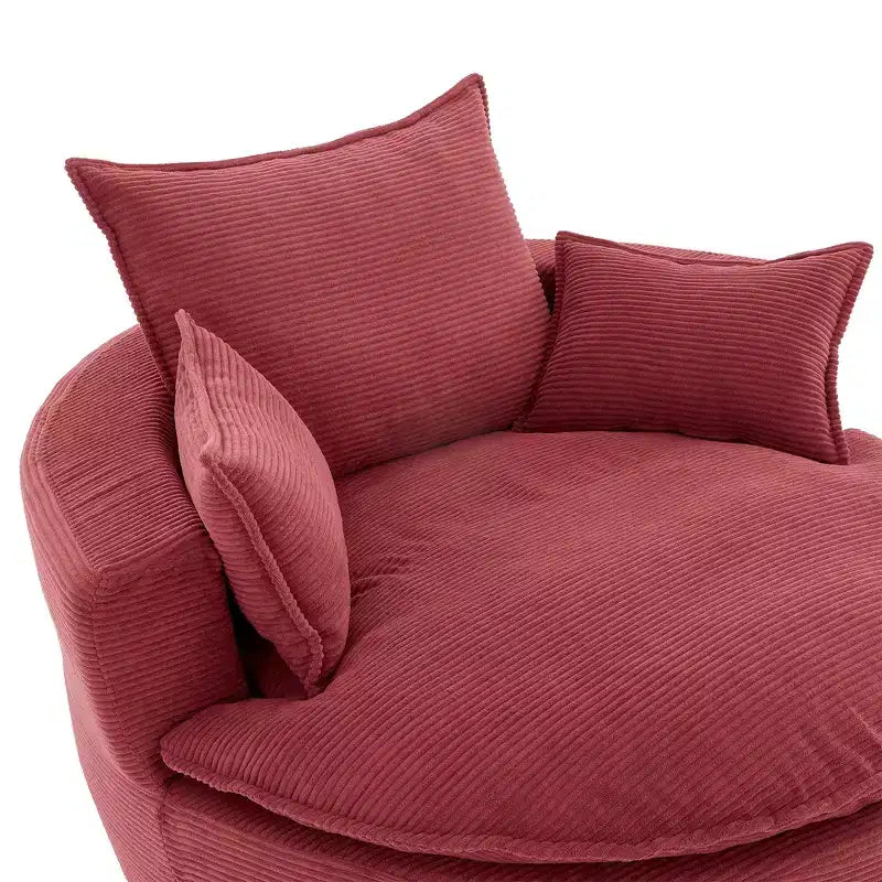 Fauteuil pivotant à 360° avec coussin double épaisseur