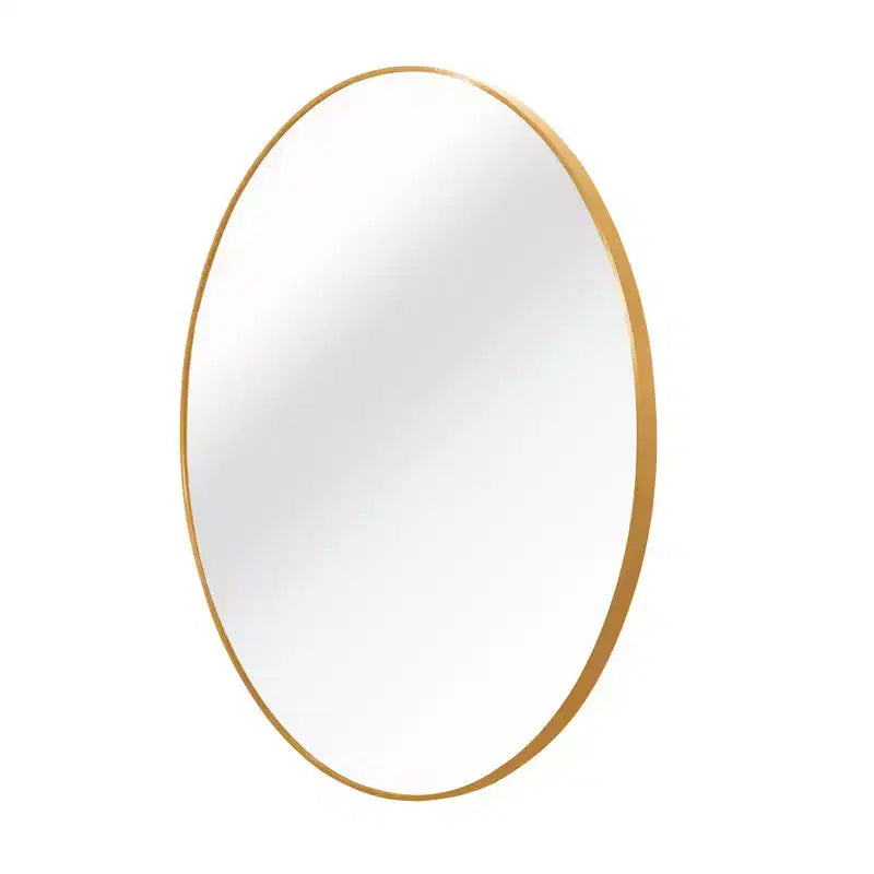 Miroir mural de salle de bain rond de 42 pouces, verre HD premium, cadre en aluminium antirouille