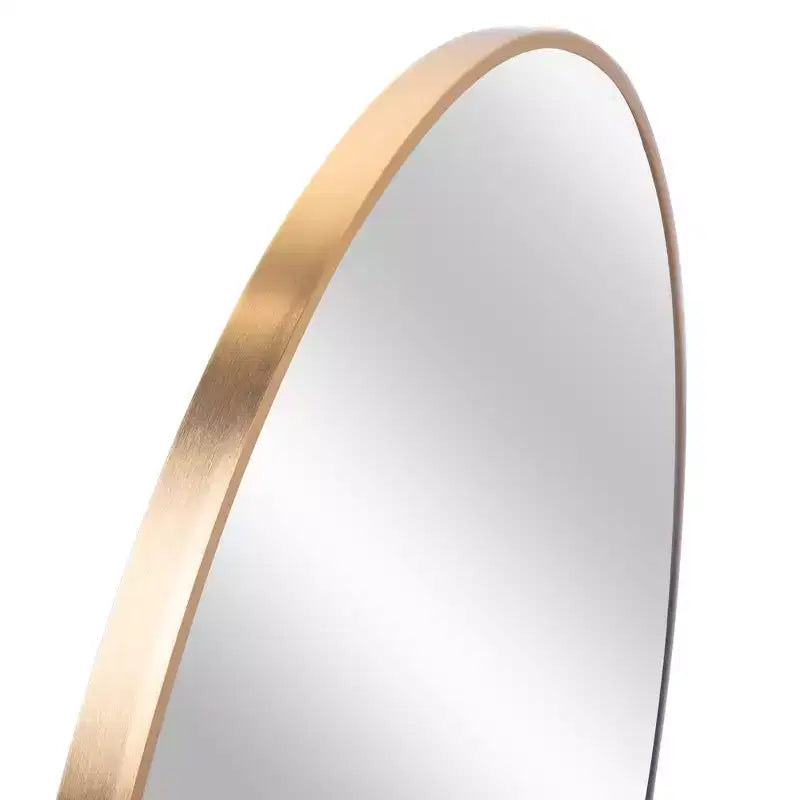 Miroir mural de salle de bain rond de 42 pouces, verre HD premium, cadre en aluminium antirouille