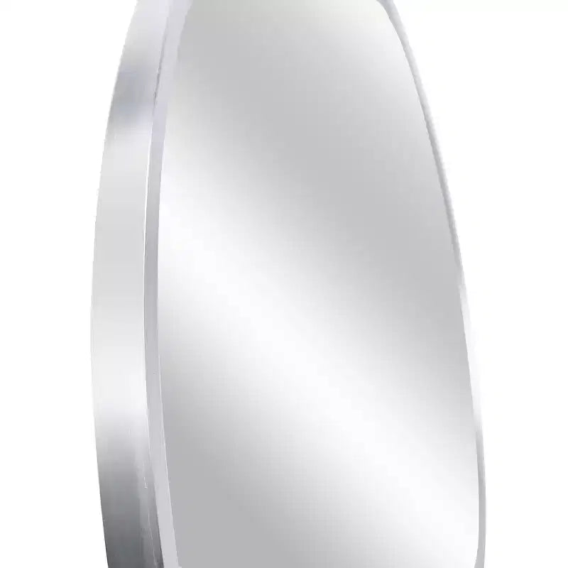 Miroir mural de salle de bain rond de 42 pouces, verre HD premium, cadre en aluminium antirouille