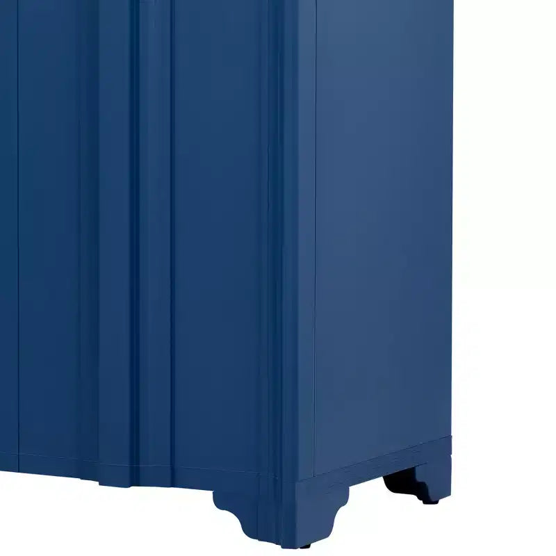 Buffet sophistiqué, meuble de rangement avec 4 portes linéaires complexes, meuble de bar à café pour salle à manger, salon, entrée