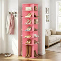 Karl Home 7-Tier 360 Rotating WPC Shoe Rack 72.4 Height