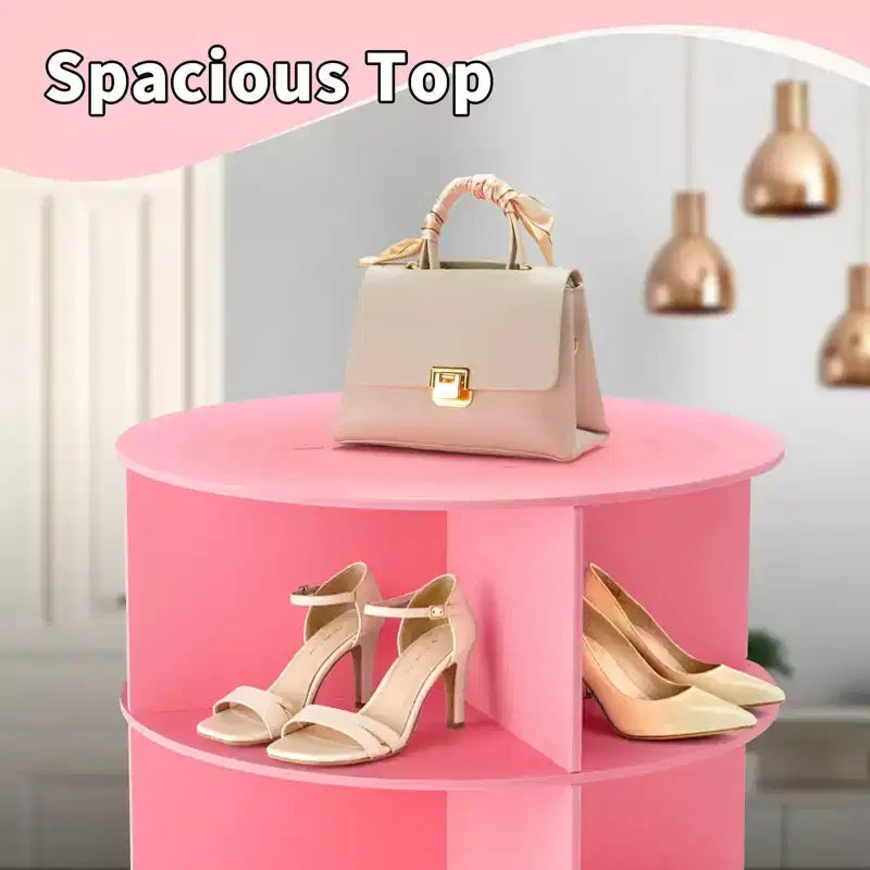 Étagère à chaussures WPC rotative à 360° à 7 niveaux, hauteur 72,4