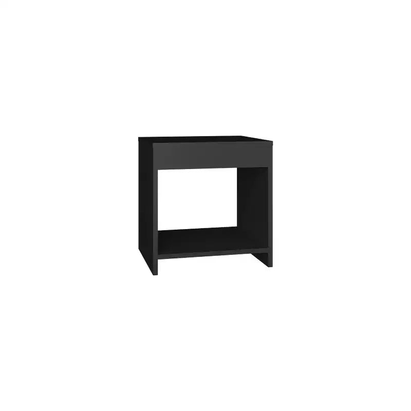 Avec son design épuré et moderne, cette table de chevet minimaliste Chroma 16.5 haute avec étagère ouverte offre un rangement pratique et une structure robuste.