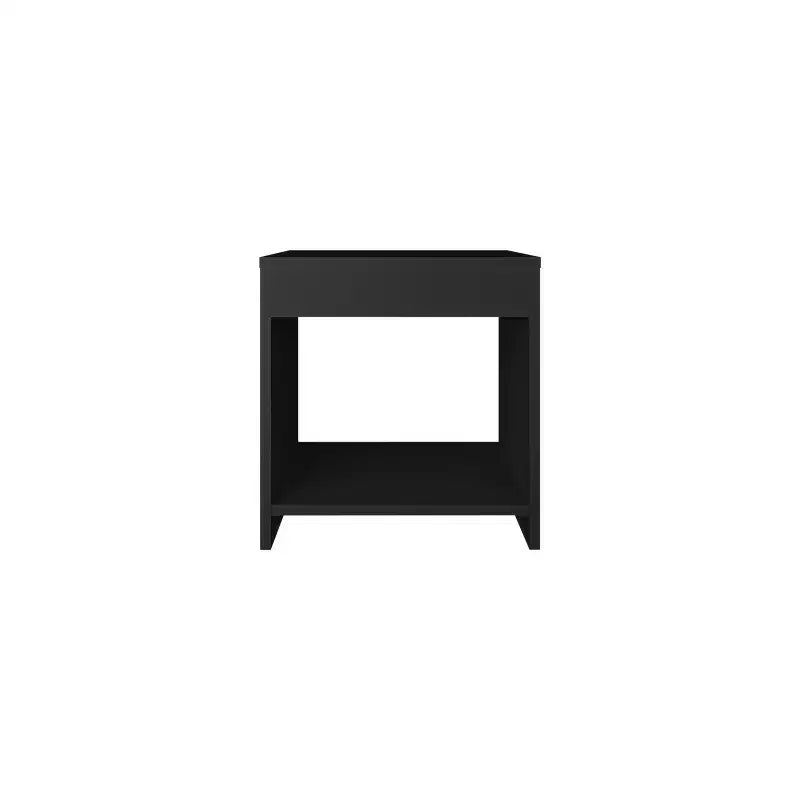 Avec son design épuré et moderne, cette table de chevet minimaliste Chroma 16.5 haute avec étagère ouverte offre un rangement pratique et une structure robuste.