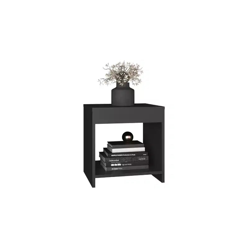 Avec son design épuré et moderne, cette table de chevet minimaliste Chroma 16.5 haute avec étagère ouverte offre un rangement pratique et une structure robuste.