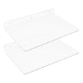 Unique Bargains Acrylic Waterproof Wall Floating Shelf 11.8 x 7.9 x 2 Inch