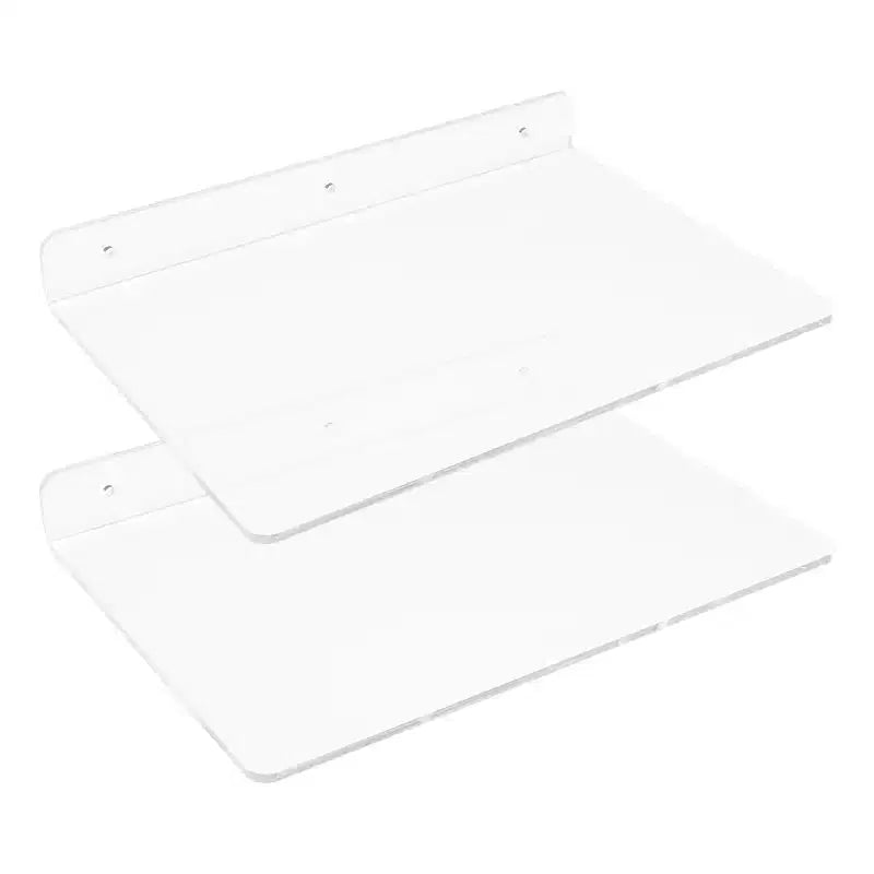 Unique Bargains Acrylic Waterproof Wall Floating Shelf 11.8 x 7.9 x 2 Inch